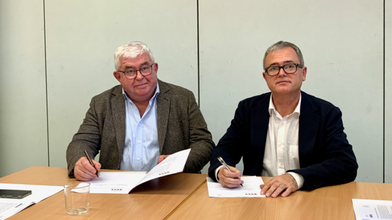 Alcoberro i Gaseni, en la signatura de l'acord