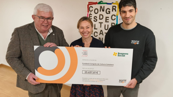 El Congrés de Cultura Catalana, protagonista de la campanya d'arrodoniment solidari de Bonpreu i Esclat